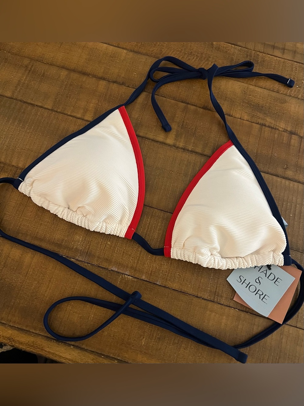 NWT Shade & Shore size L bikini top